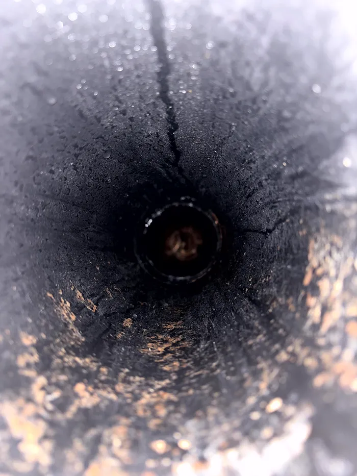 Canalisation débouché rasultat a la caméra